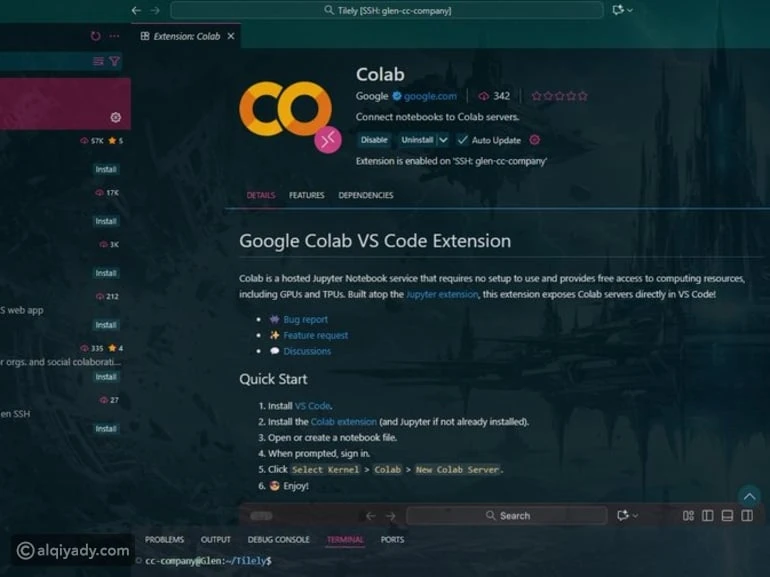 جوجل تطلق امتداد Colab الجديد لمحرر VS Code: شرح كامل لكيفية الاستخدام