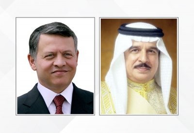 جلالة الملك المعظم يهنئ العاهل الأردني بذكرى الاستقلال