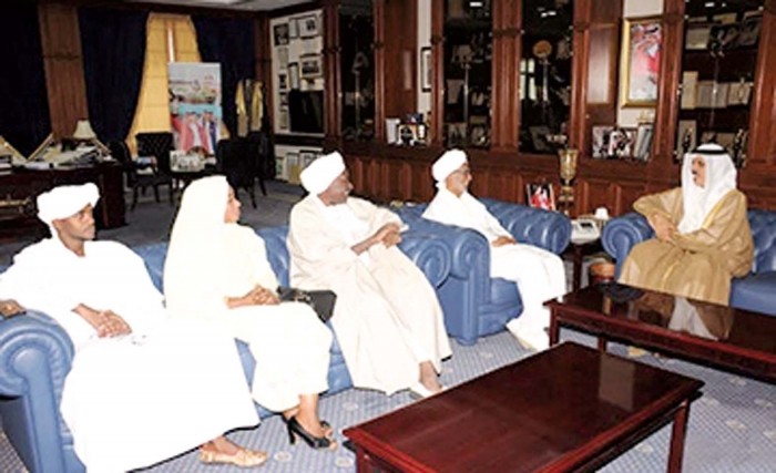 النعيمي بحث مع رئيس المجلس الوطني السوداني مجالات التعاون