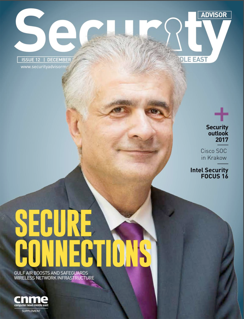 حاجي يتصدر غلاف "Security Advisor Middle-East"