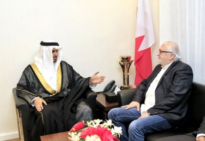 عيسى بن علي يستقبل نظيره اللبناني