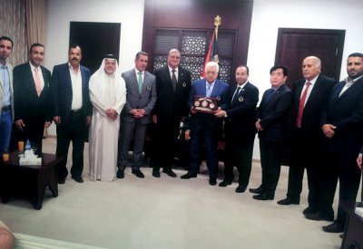 الحسن يشارك في افتتاح بطولة فلسطين والبطولة العربية للتايكوندو برام الله