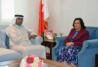 وزيرة الصحة تستقبل خليفة الغانم