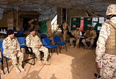 القائد العام يتفقد المرحلة الختامية لتمرين "قوة العزم"