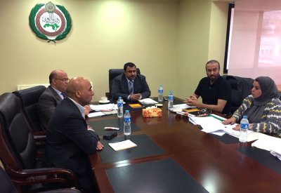 العسومي يترأس اجتماع لجنة الموظفين بالبرلمان العربي في القاهرة