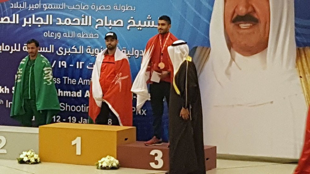 محمود حاجي يحقق برونزية في بطولة أمير الكويت للرماية