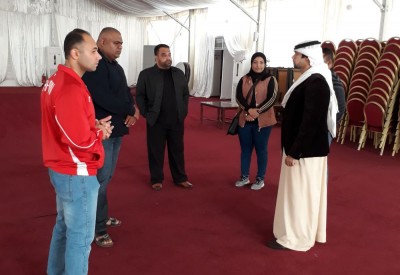 الغانم يزور مقر بطولة غرب آسيا لرفع الأثقال بجولدن توليب