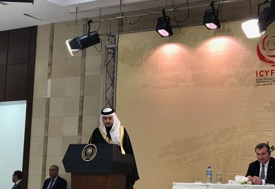 الجودر يشارك في افتتاح أعمال القدس عاصمة الشباب الإسلامي بفلسطين