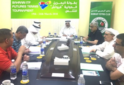 "نادي التنس" يرتب بطولة البحرين الدولية " فيوتشر" للمحترفين