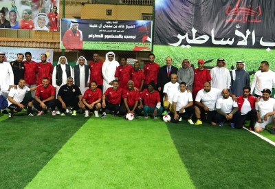 الشيخ خالد بن سلمان يفتتح ملعب الأساطير