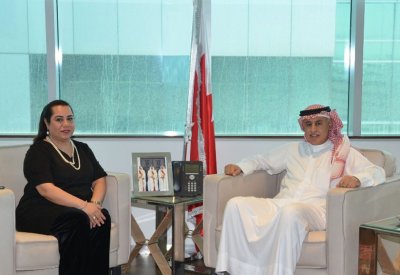 وزير الصناعة يستقبل رئيسة لجنة الترويج والمؤتمرات بالغرفة