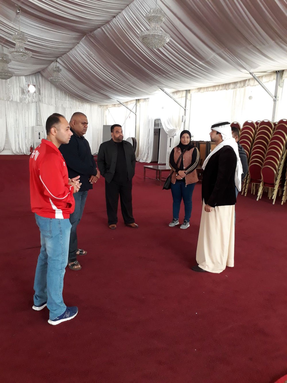 الغانم يزور مقر بطولة غرب آسيا لرفع الأثقال بجولدن توليب