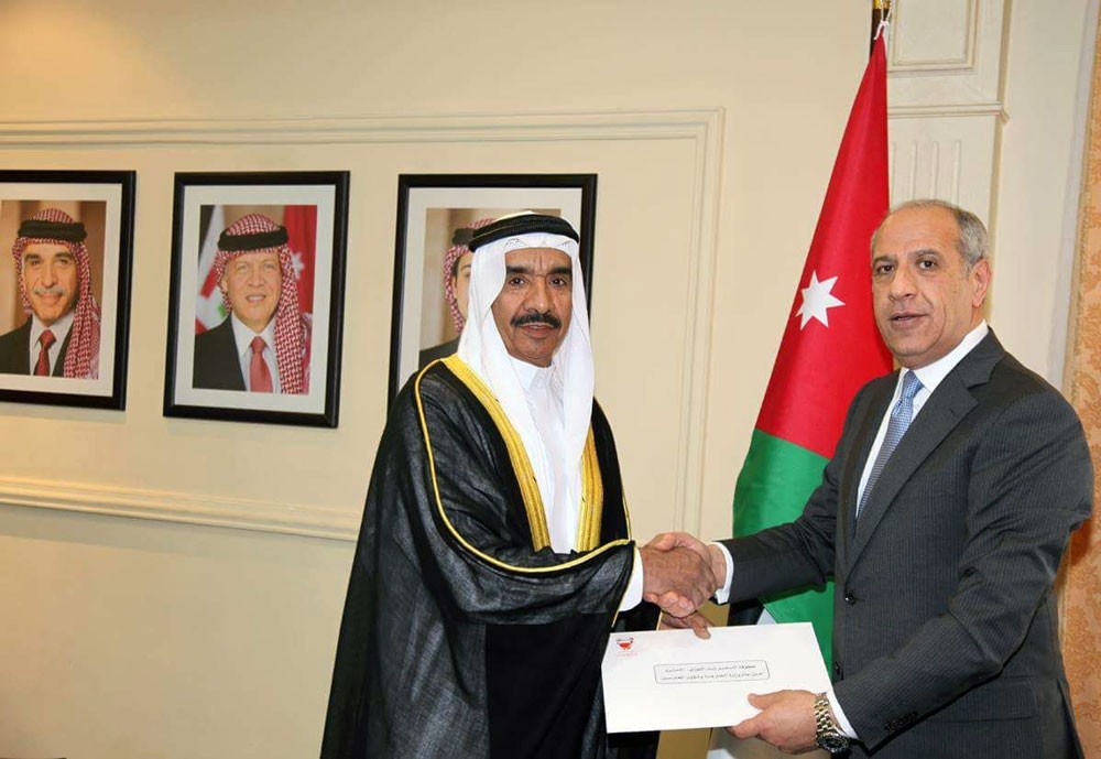 سفير المملكة بالاردن يقدم أوراق اعتماده