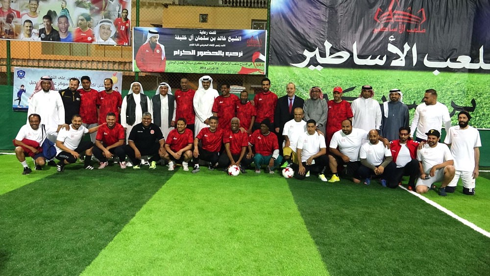 الشيخ خالد بن سلمان يفتتح ملعب الأساطير