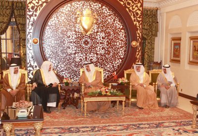 جلالة الملك المفدى يستقبل رئيس مجلس الشورى السعودي	