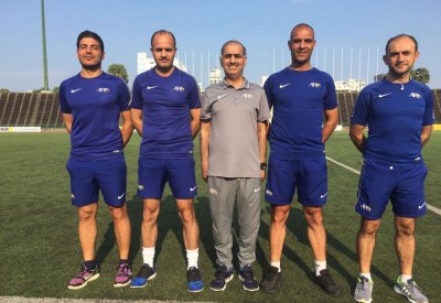 محمود مقيّمًا لحكام بيونغ الكمبودي وهوم السنغافوري بكأس الاتحاد الآسيوي