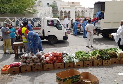بلدية "الجنوبية" تقوم بحملة على إشغالات الطرق في الرفاع