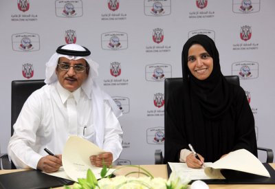 مذكرة تفاهم بين "هيئة المنطقة الإعلامية- أبوظبي" و"جهاز إذاعة وتلفزيون الخليج" 