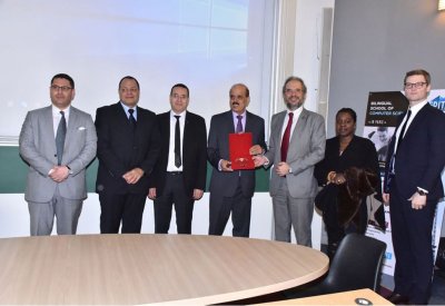 وزير التربية والتعليم يلتقي مع ممثلي عدد من الجامعات الفرنسية