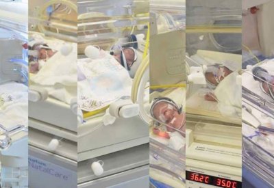 لبنانية تلد 6 أطفال بـ"حالة عالمية نادرة"