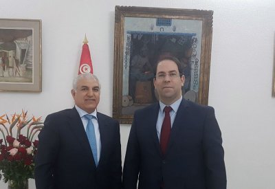 رئيس الحكومة التونسية يستقبل سفير البحرين