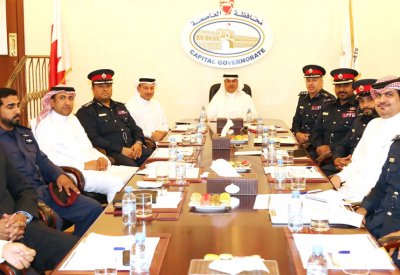 اللجنة الأمنية بمحافظ العاصمة تبحث احتياجات "النبيه صالح" التطويرية