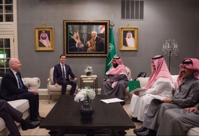 محمد بن سلمان يناقش عملية السلام بالشرق الأوسط مع كوشنر