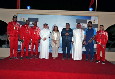 عسكر يستقبل منتخب التجديف ويشيد بنتائجهم في البطولة العربية