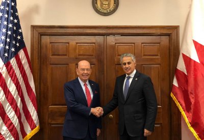 وزير الصناعة يجتمع بوزير التجارة الأمريكي 