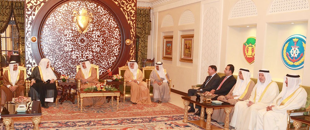 جلالة الملك المفدى يستقبل رئيس مجلس الشورى السعودي	