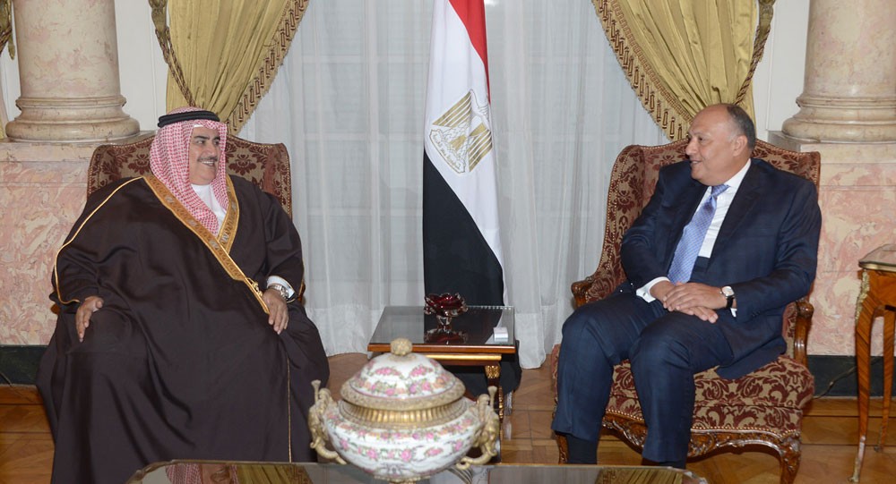 وزير الخارجية يجتمع مع وزير خارجية جمهورية مصر العربية