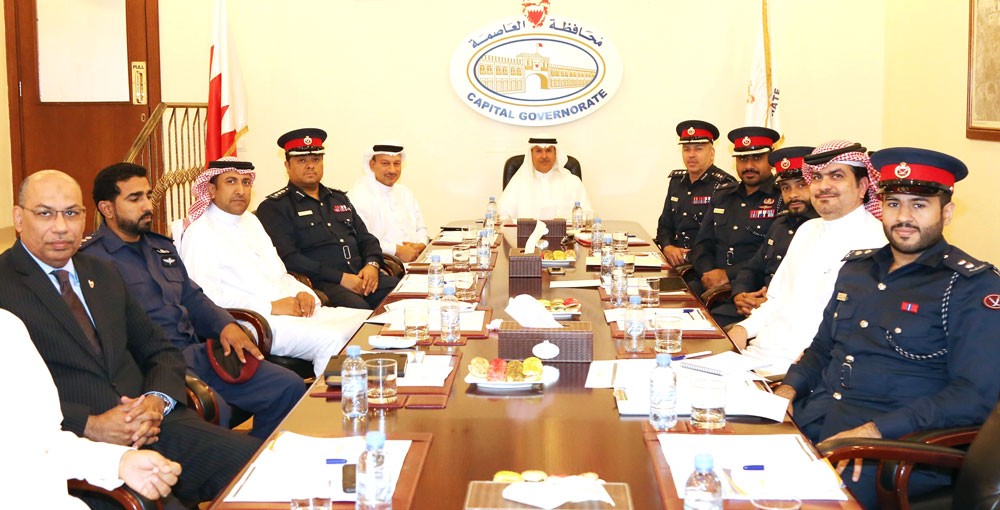 اللجنة الأمنية بمحافظ العاصمة تبحث احتياجات "النبيه صالح" التطويرية