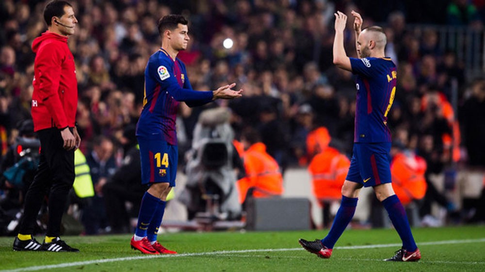 كوتينيو ينهي ارتباط 22 عاماً بين إنييستا وبرشلونة