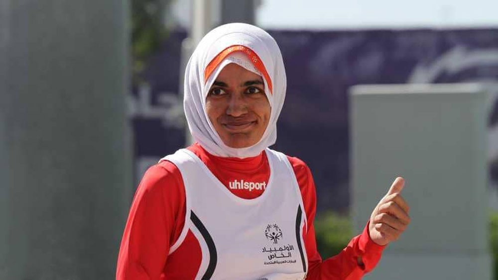 عداءة إماراتية تحرز ذهبية سباق 100 متر بالأولمبياد الخاص