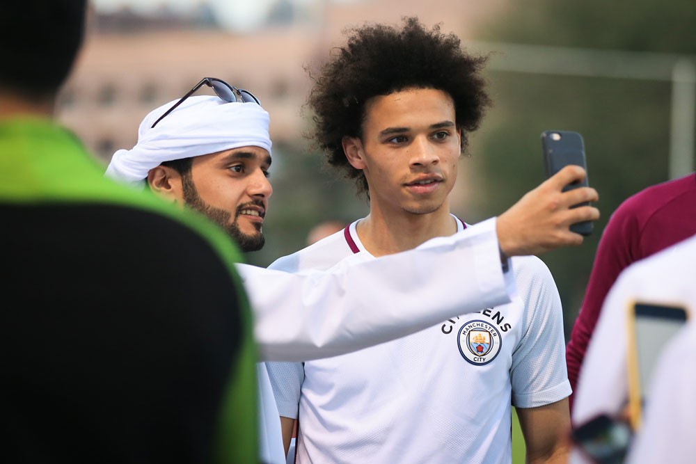 ليروي ساني نجم مانشستر سيتي يتحدث عن بطولة كأس السيتي لكرة القدم في أبوظبي