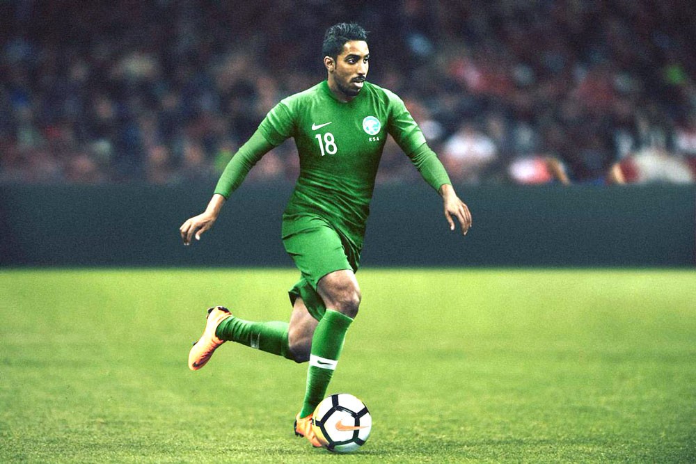 المنتخب السعودي يدشن قميص مونديال روسيا