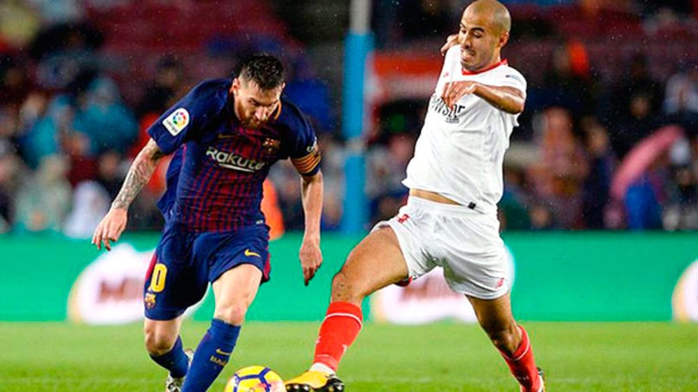 برشلونة أمام أشبيلية في تجربة مسبقة لنهائي الكأس