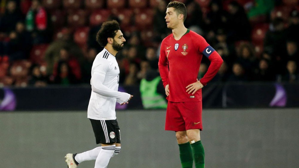محمد صلاح يعادل رقم رونالدو