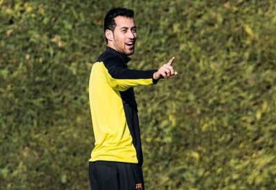 بوسكيتس يعود للتدريب مع برشلونة قبل لقاء روما