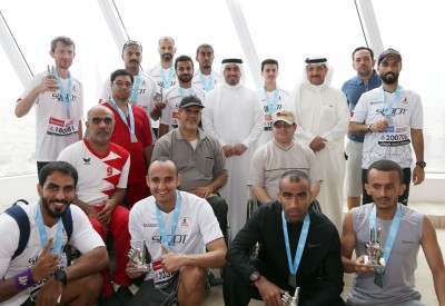 محافظة العاصمة تتوّج الفائزين في "الماراثون العمودي" بارتفاع 200 متر