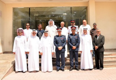 مدير عام شرطة المحافظة الشمالية يجتمع  بوفد من أهالي كرزكان