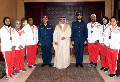 وزير الداخلية يستقبل عددا من الرياضيين من فريقي الرماية ورفع الأثقال
