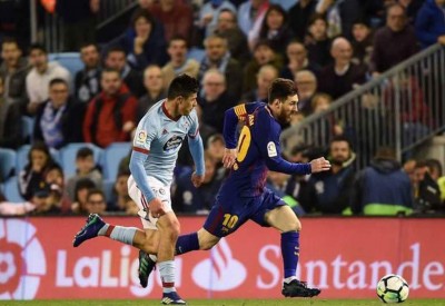 برشلونة بعشرة لاعبين ينجو من انتفاضة سيلتا فيغو