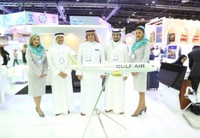 طيران الخليج تشارك في معرض الطيران العربي 2018