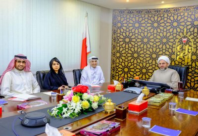 رئيس الأوقاف الجعفرية يستقبل رئيس المؤسسة البحرينية للحوار