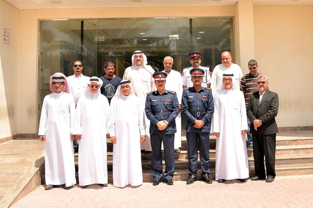مدير عام شرطة المحافظة الشمالية يجتمع  بوفد من أهالي كرزكان