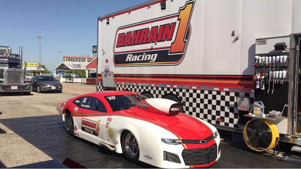 فريق "بحرين ون" يتحضر للجولة الثانية من بطولة العالم NHRA للسيارات