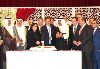 سمو الشيخ سلمان بن خليفة يحضر حفل السفارة الإيطالية