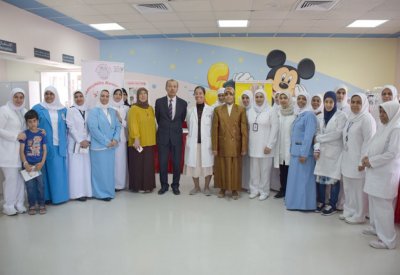 الدكتور العوضي يفتتح احتفال عيادات الأطفال باليوم العالمي للثلاسيميا والهيموفيليا العالمي	