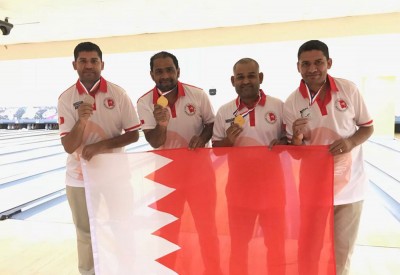 ثمان ميداليات ملونة يحزها عن طريق البولينغ للصم التابع للاتحاد البحريني لرياضه ذوي الاعاقة
